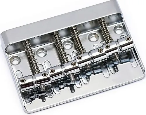 Metallor BB-19-CR Бридж (струнодержатель) для бас-гитары, хром.